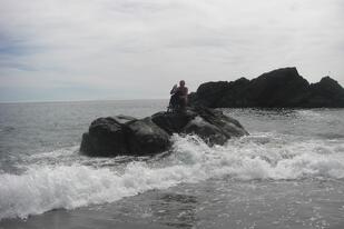 4   Hug point in Oregon, my best friend and I owned this rock